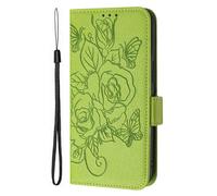 Custodia per ZTE nubia Music 2 Wallet Cover, Retro Flowers Design Pattern Custodia, PU+TPU Pelle Shell, [Carta Fessura] Flip Wallet Case Adatto per ZTE nubia Music 2, Verde