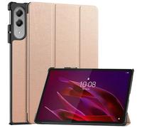 Custodia pieghevole for tablet adatta for Lenovo Yoga Tab 2025 da 11,1 pollici, in similpelle, con funzione di sospensione automatica(Rose gold)