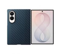 Samsung Carbon Magnet Case cover magnetica in fibra aramidica con tecnologia Magnetic Power Profile per Galaxy Z Fold8, 2 pellicole schermo anteriore incluse, Blue