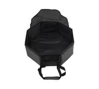 Custodia pieghevole per cappelli da viaggio e conservazione, protezione a tesa larga con coperchio rigido, scatola antipolvere per cappelli, organizer per armadio con tracolla (grigio-2)