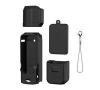 Custodia Pocket 3, Custodia protettiva in silicone morbido per DJI OSMO POCKET 3 Custodia del corpo Copertura protettiva dell'obiettivo Display Blackout Accessorio (Set 1 nero)