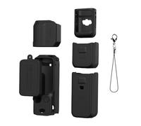 Custodia Pocket 3, Custodia protettiva in silicone morbido per DJI OSMO POCKET 3 Custodia del corpo Copertura protettiva dell'obiettivo Display Blackout Accessorio (Set 2 nero)