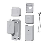 Custodia Pocket 3, Custodia protettiva in silicone morbido per DJI OSMO POCKET 3 Custodia del corpo Copertura protettiva dell'obiettivo Display Blackout Accessorio (Set 2 grigio)