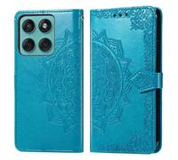 IMOSHION porta carte Mandala CUSTODIA A LIBRO per Motorola Edge 60 Fusion, Turchese