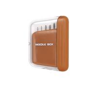 Custodia porta aghi con 10 aghi da cucito in acciaio inox con occhiello grande, per trapuntatura a mano, progetti di cucito, forniture artigianali