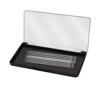 Custodia porta aghi magnetica con coperchio trasparente, scatola porta aghi da cucito con chiusura a scatto, potente magnete integrato per fissare spilli sotto i 10,5 cm, regalo per riporre articoli