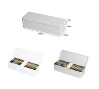 Custodia porta batteria in plastica 24 per AA + 30 per batterie AAA con tester
