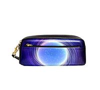 Custodia Porta Cancelleria Blue Shining Neon Light Spiral Portapenne Astuccio Portatile Borsa Dei Trucchi Con Scomparti Scatola Di Cancelleria Per Ufficio Ragazze Matite
