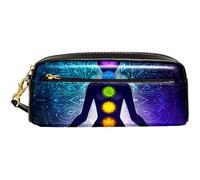 Custodia Porta Cancelleria Chakra Woman In Lotus Astucci Espandibile Portamatite Studenti Con Cerniera Astucci Matite Per Scuola Università Studenti