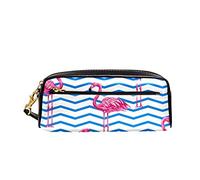 Custodia Porta Cancelleria Flamingoes On Blue Lines Astuccio Portamatite Espandibile Astuccio Portapenne Grande Capacità Portapenne Astuccio Per Ragazze Matite Ufficio