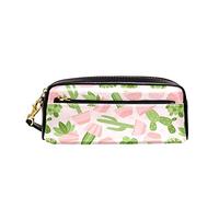 Custodia Porta Cancelleria Pink Potted Cactus And Prickly Pear Astuccio Aesthetic Astucci Portamatite Espandibile Astuccio Per Matite Per Università Matite Ufficio