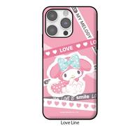 Custodia porta card Sanrio Love Line per iPhone 15 14 13 Pro Max Plus mini ma...