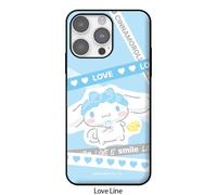 Custodia porta card Sanrio Love Line per iPhone 15 14 13 Pro Max Plus mini ma...
