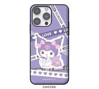 Custodia porta card Sanrio Love Line per iPhone 15 14 13 Pro Max Plus mini ma...