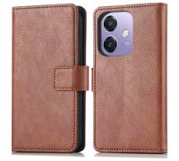 IMOSHION porta carte Cover per Oppo Oppo A40/Oppo A40M/Oppo A60 (5G), Marrone