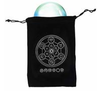 Custodia porta carte dei tarocchi, Misteriosa custodia per carte dei tarocchi della magia nera, Borsa portaoggetti per dadi per carte dei tarocchi Borsa per tarocchi con coulisse Borsa porta carte dei
