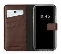 custodia porta carte in vera pelle adatta per Apple iPhone 12 (Pro)