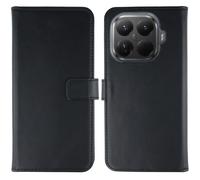 SELENCIA porta carte vera pelle CUSTODIA A LIBRO per Xiaomi 15T Pro, Nero