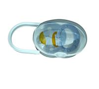Custodia porta ciuccio, contenitore per ciuccio, portatile, custodia per ciuccio, custodia per ciuccio, custodia protettiva trasparente, contenitore per ciuccio anti-caduta, da viaggio, Blu, Refer to