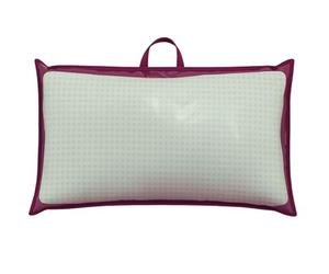 Custodia Porta Cuscino 81x51 cm con Zip - Manico in TNT - Busta Salvaspazio per Cuscini, Trapunte o Biancheria - Colore Bordeaux (10)