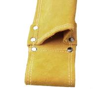 Custodia porta elettrodi e asta di saldatura con cinghia regolabile, design in pelle bovina resistente (solo borsa di stoccaggio)