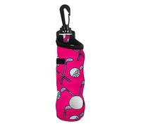 Custodia porta palline da golf, borsa da portatile resistente all'acqua con portachiavi e 3 slot per tee, da golf compatti e leggeri per uomo donna, ideale per corsi di pratica, allenam