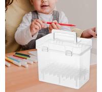 Custodia Porta Pennarelli Portapenne Organizer Scatola Portatile Materiale PP