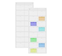 Custodia porta tessere, trasparente, ad accesso rapido, per ufficio, casa, biblioteca, ricette, foto, flashcard, appunti, quaderni