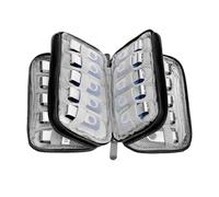 Custodia porta USB - 30 slot per chiavette USB | Custodia rigida impermeabile portatile per chiavette USB, dispositivi di archiviazione esterni, organizer compatto per le voci