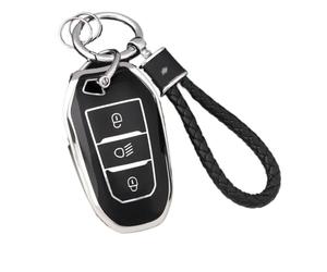 Custodia Portachiavi In TPU Per Citroen C3 C4 C5 Per Berlingo(Black set B)