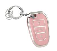 Custodia Portachiavi In TPU Per Citroen C3 C4 C5 Per Berlingo(Pink case A set 2)