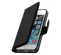 Custodia Portafoglio in Similpelle per iPhone 5, 5S, SE 2016 â Nera