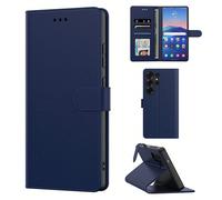 Custodia portafoglio multifunzione blu, custodia per telefono Android in materiale PU, impermeabile, antiurto, anti-caduta e anti-graffio con copertura completa Galaxy S10+,Galaxy A70,HUAWEI P30,HUAWE