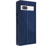Custodia portafoglio per Google Pixel 7a soft-touch copertina magnetica blu