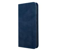 Custodia portafoglio per Samsung A34 5G con funzione supporto e blocco RFID blu