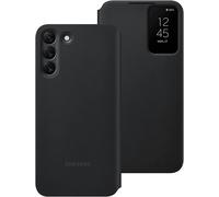 Custodia Portafoglio Samsung Galaxy S22 Plus Smart Clear View - Nero - Nuovo