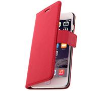 Custodia Portafoglio Stand Case per iPhone 6 Plus e 6S Plus - Rossa