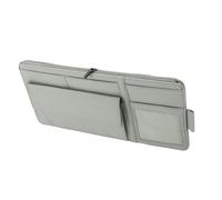 Custodia portaocchiali multifunzione con clip portaocchiali similpelle grigio
