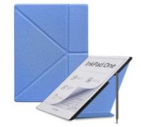 Custodia portapenne compatibile con PocketBook InkPad One 10.3" PB1030 | Per PB1030-8-WW-B Smart Cover con supporto piegato a Y Per eBook da 10,3 pollici con retro rigido in PC(Blue)