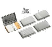 CUSTODIA PORTASIGARETTE 7 BIONDE CLASSICHE METALLO CROMATO INCISO LUBINSKI N207