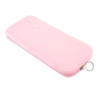 Custodia Portaspazzole per Make Up in Silicone Rosa, Organizer | Accesso Rapido, Pulizia Facile e Niente Fuoriuscite, per Pennelli e Rossetti, Uso su Tavolo