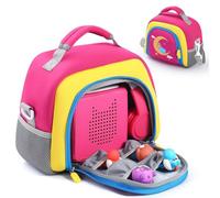 Custodia portatile con scomparto laterale in mesh, elegante e resistente, con doppio cerniera, ideale per Yto Player (3a generazione) e dispositivi audio Toniebox, perfetta per viaggi e