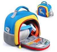 Custodia portatile con scomparto laterale in mesh, elegante e resistente, con doppio cerniera, ideale per Yto Player (3a generazione) e dispositivi audio Toniebox, perfetta per viaggi e