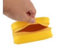 Custodia portatile impermeabile per cosmetici in EVA 13x13x7 cm, valigia per trucco gialla