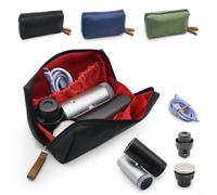 Custodia portatile in nylon per Shark per ventilatore ChillPill FA02X, custodia da viaggio per ventilatore a mano, custodia leggera con cerniera per ventola e accessori (blu)