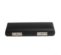 Custodia portatile in pelle PU nera per chiave C per flauto piccolo con design comodo da trasportare e protezione affidabile per musicisti che viaggiano alle prove o