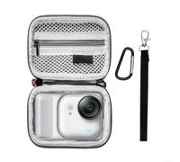 Custodia portatile in PU per fotocamera Insta360 Go Ultra, con cinghia da polso e fibbia da arrampicata, protegge fotocamera e accessori da polvere e urti
