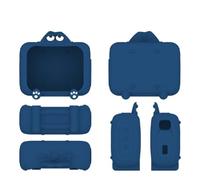 Custodia portatile in silicone con moschettone per altoparlante JBL GO5, custodia protettiva da viaggio, custodia antiurto e resistente alle cadute, per altoparlante JBL GO5, blu