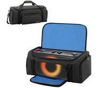 Custodia portatile per altoparlante compatibile con JBL PartyBox On-The-Go/Essential, custodia da viaggio per altoparlanti e accessori, con manico e tracolla, Nero , 19.3 x 9 x 9.6 inch, moderno