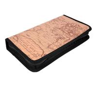 Custodia Portatile per CD e Dvd, Capacità 80, Tessuto Non Tessuto | Chiusura Zip, Protezione Completa Dai Graffi, per Viaggi e Tour in Auto, per Figli e Genitori Colore Casuale